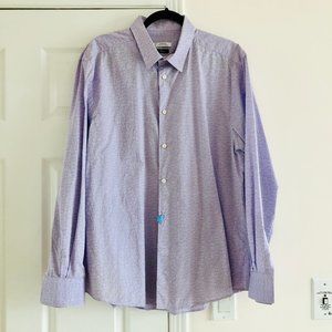 VERSACE Collection Trend Fit Dress Shirt Purple 18